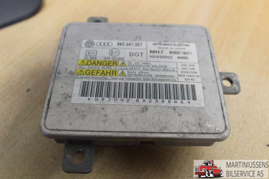 Styreenhet xenon/ballast til Audi A4 2007-2014 (Type IV) (B8) (B8) (AUDI||8K0.941.597)
