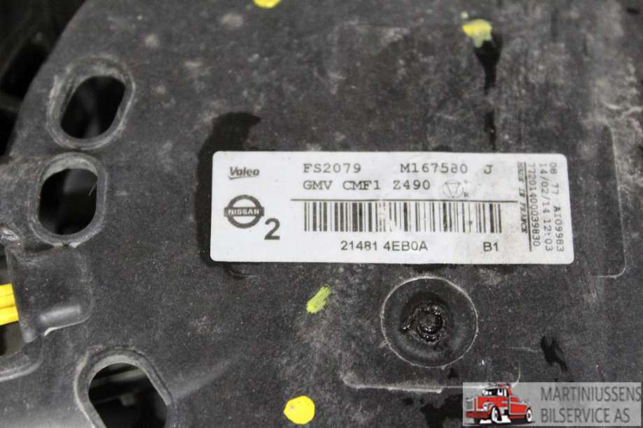 Kjølevifte til Nissan Qashqai 2014-2021 (Type II)  (NISSAN||M167580 J)