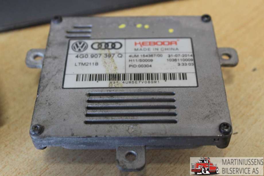 Styreenhet xenon/ballast til Audi A3 2012-2016 (Type III, Fase 1) (AUDI||4G0.907.397.Q)