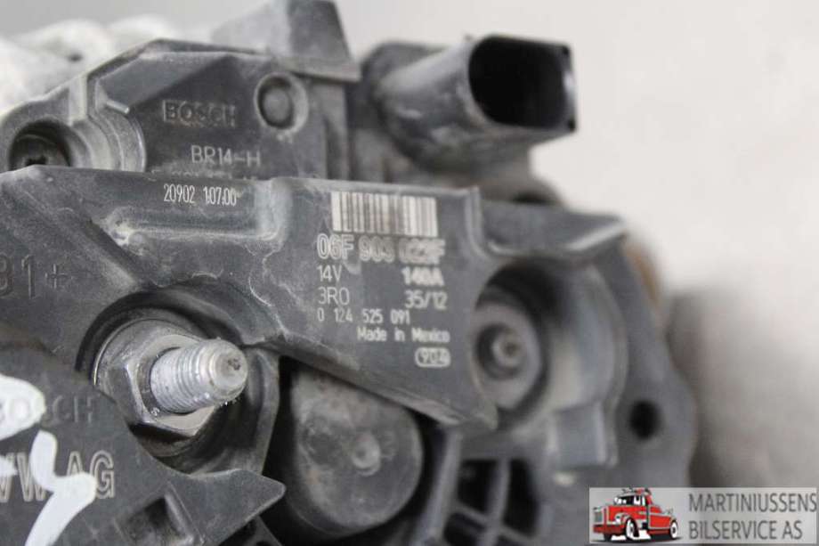 Dynamo til VW Golf VI 2008-2012 (VOLKSWAGEN|06F 903 023F|)