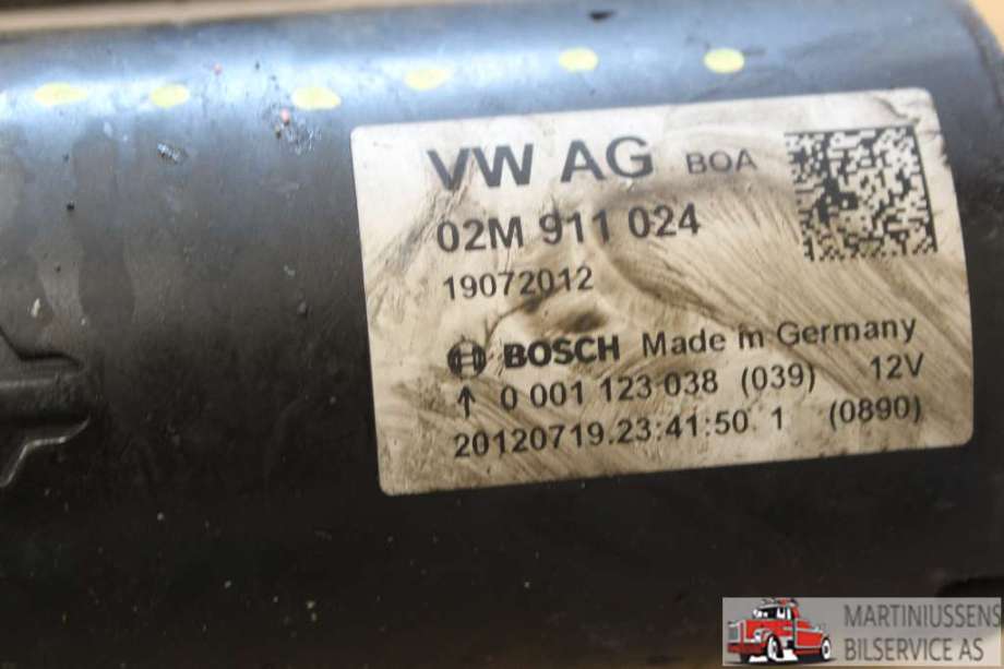 Starter diesel til VW Golf VI, 2008-2012 (VOLKSWAGEN|02M 911 024)