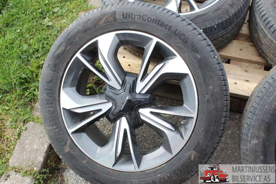 Hjulsett aluminium sommer til Maxus Euniq 5 2019-2023 (MAXUS|ULTRA CONTACT UC6|215/55R17 6MM|CONTINENTAL)
