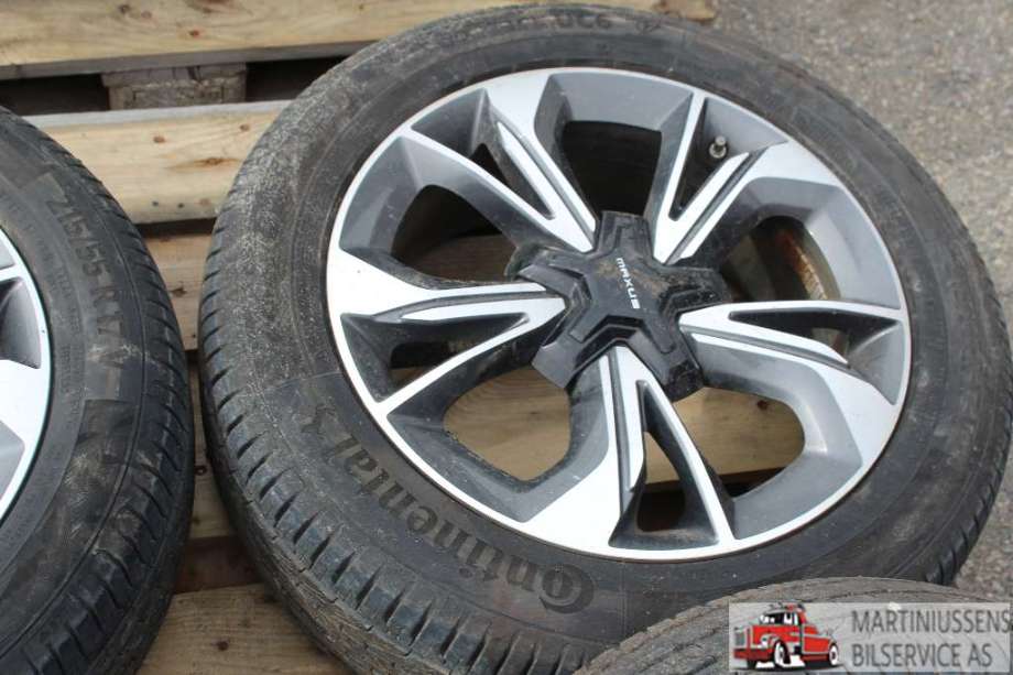 Hjulsett aluminium sommer til Maxus Euniq 5 2019-2023 (MAXUS|ULTRA CONTACT UC6|215/55R17 6MM|CONTINENTAL)
