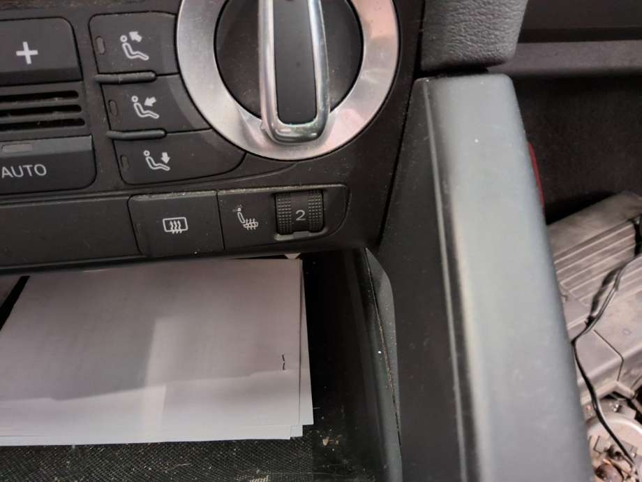 Bryter setevarme til Audi A3, 2009-2012 (Type II, Fase 2) (AUDI|)
