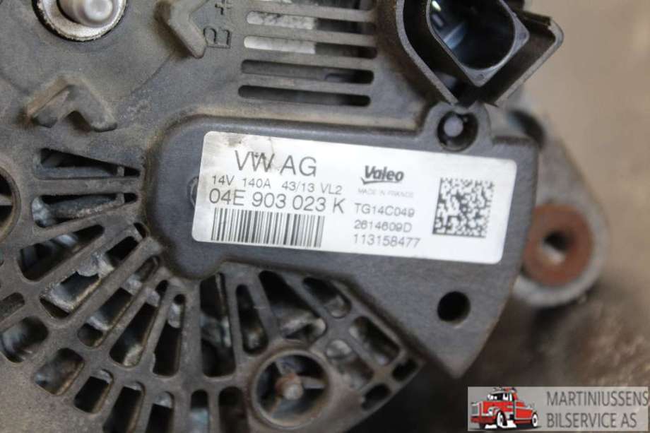 Dynamo til VW Golf VII 2012-2017 (Fase 1)  (VOLKSWAGEN|04E 903 023 K|)
