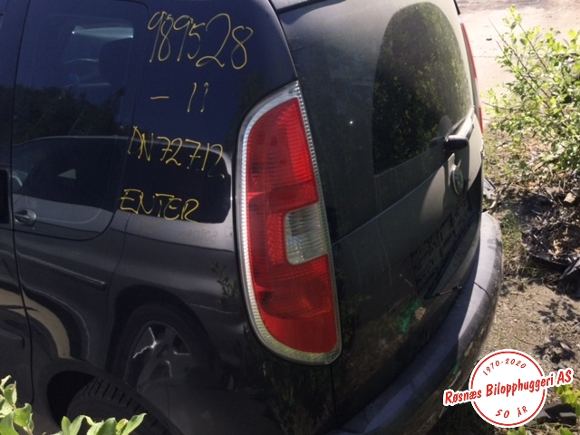 Škoda Roomster 2010-2015 (Fase 2) , Motorkode: CBZA, Girkassekode: