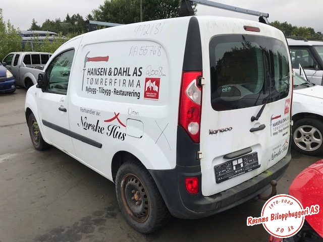 Renault Kangoo 2008-2021 (Type II) , Motorkode: K9K-800, Girkassekode: