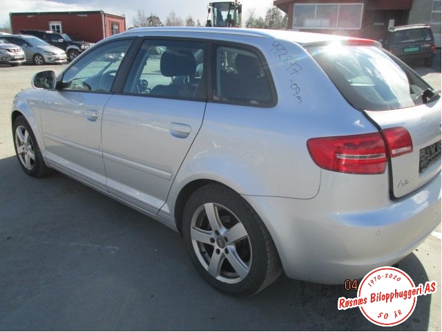 Audi A3 2009-2012 (Type II, Fase 2) , Motorkode: CDAA, Girkassekode: KHP