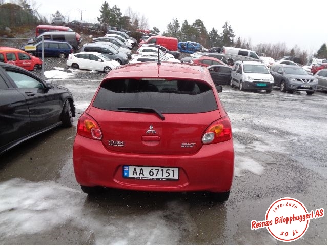 Mitsubishi Space Star 2013-->> (Type II) delebil , Motorkode: 3A92, Girkassekode: 