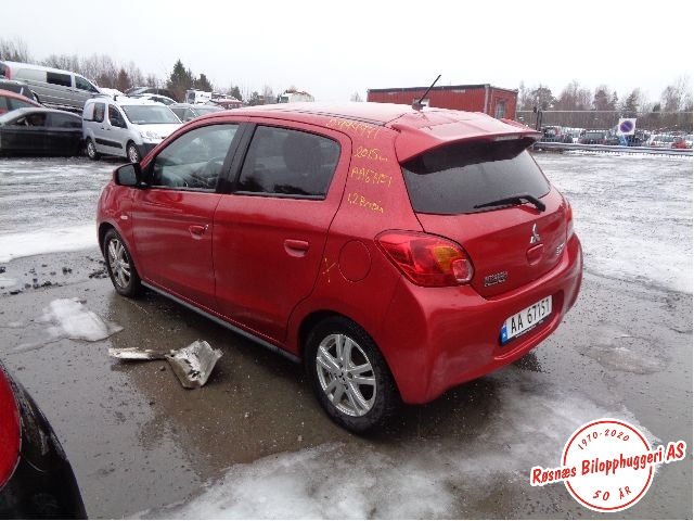 Mitsubishi Space Star 2013-->> (Type II) delebil , Motorkode: 3A92, Girkassekode: 