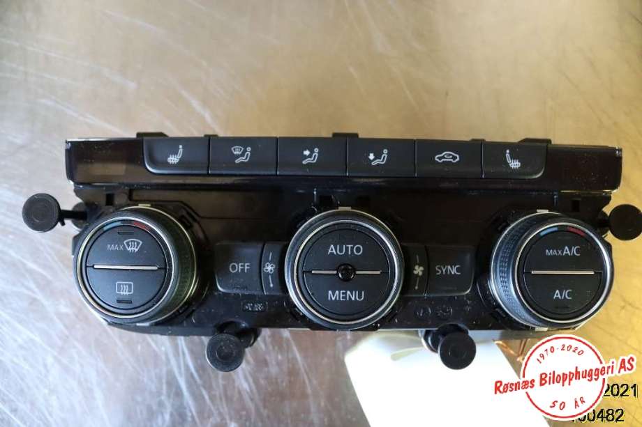 Varmeapparat betjening til VW e-Golf 2014-2017 (Fase 1)  (VOLKSWAGEN|5GE907044AD|)