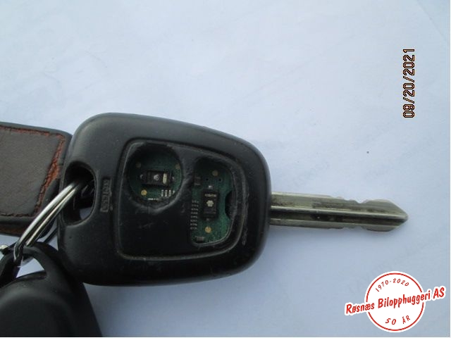 Nøkkel til Peugeot Partner, 2002-2008 (Type I, Fase 2)  (PEUGEOT|)