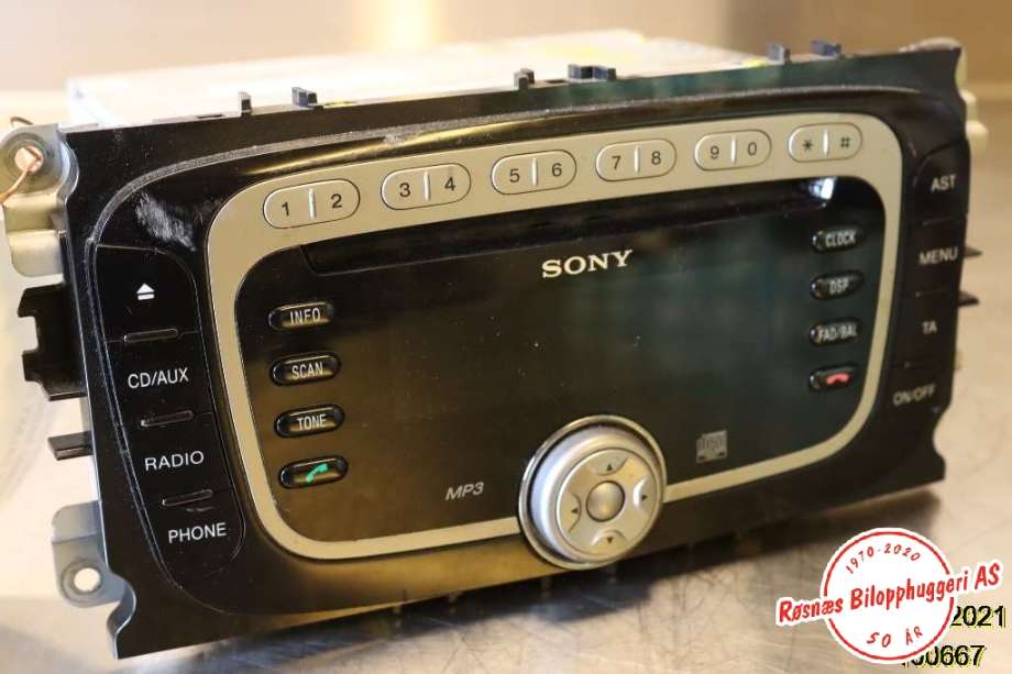Bilstereo til Ford Galaxy 2007-2010 (Type III, Fase 1)  (FORD|VP6M2F18C821AG|)