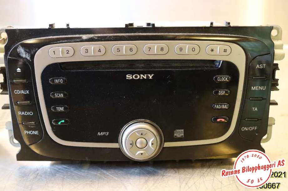 Bilstereo til Ford Galaxy 2007-2010 (Type III, Fase 1)  (FORD|VP6M2F18C821AG|)