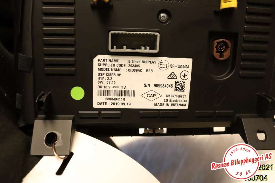 Instrument kjørecomputer til Renault Zoe 2013-2019 (Fase 1)  (RENAULT||MBN65362501)