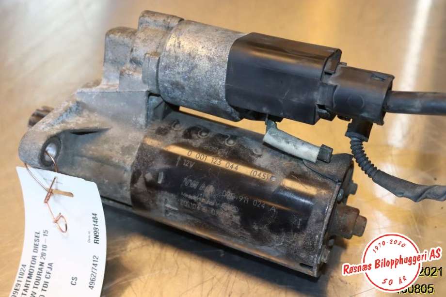 Starter diesel til VW Touran 2010-2015 (Type I, Fase 3)  (VOLKSWAGEN|09E911024|)