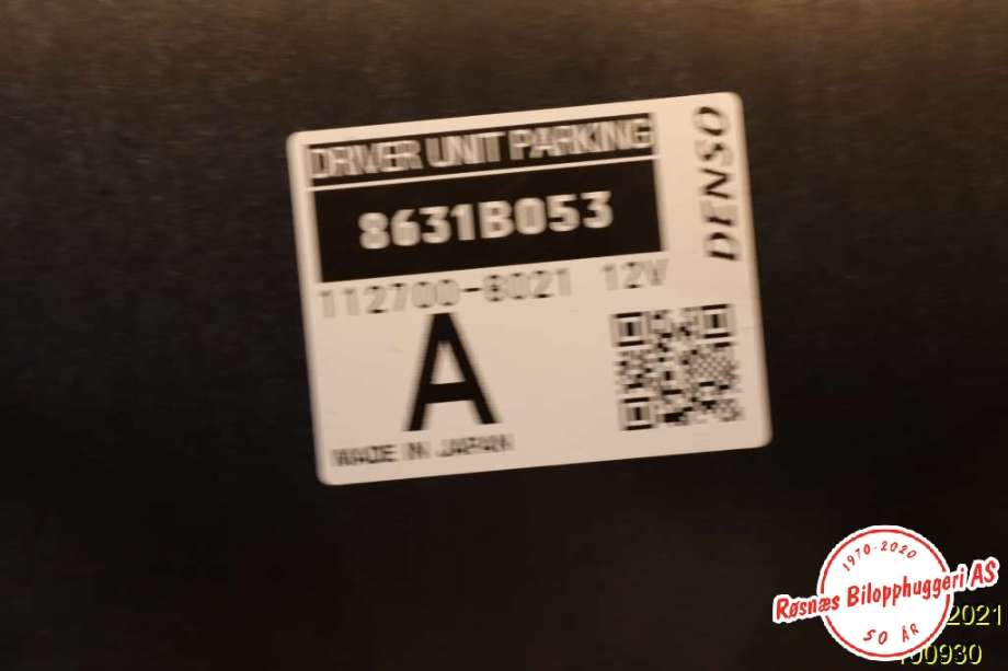 Styreenhet parkering til Mitsubishi Outlander 2012-2015 (Type III, Fase 1)  (MITSUBISHI|8631B053|)
