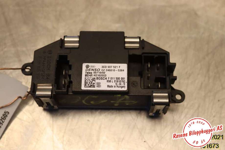 Varmeapparat motstand til VW Touran 2007-2010 (Type I, Fase 2)  (VOLKSWAGEN|)