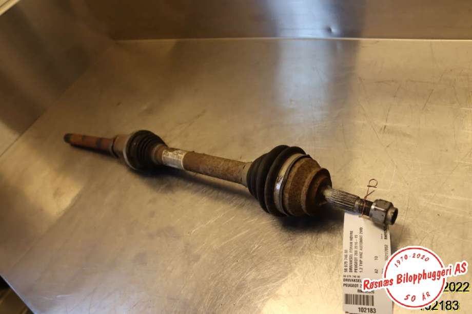 Drivaksel høyre foran til Peugeot 208, 2012-2019 (Type I)  (PEUGEOT|98 079 746 80)