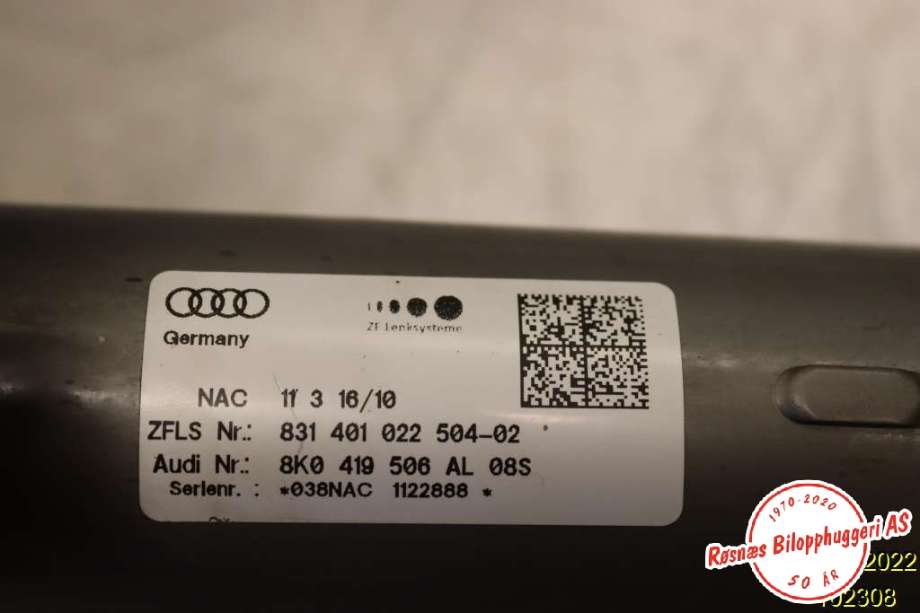 Rattaksel til Audi A4, Allroad 2009-2016 (Type I) (B8) (B8) (AUDI|8K0 419 506 AL|)