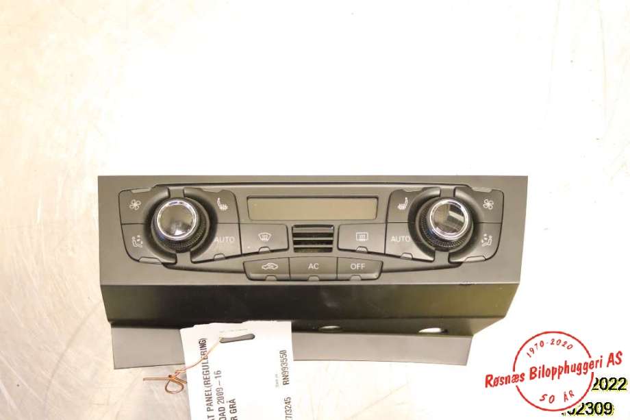 Varmeapparat betjening til Audi A4, Allroad, 2009-2016 (Type I) (B8) (B8) (AUDI|8T1 820 043 AK)