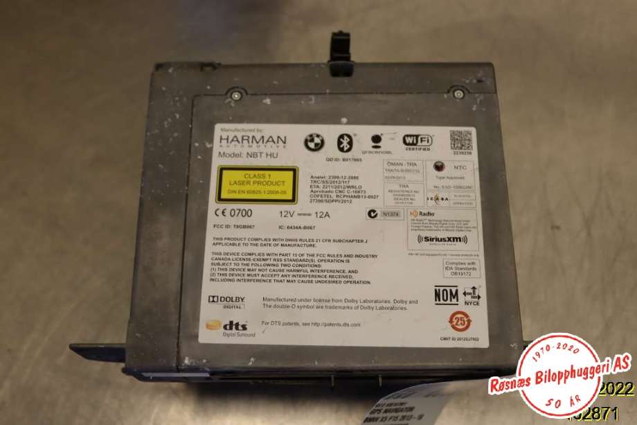 Bilstereo navigasjon til BMW X5 2013-2018 (F15) (F15) (BMW|6512 935167901|65126826790|)