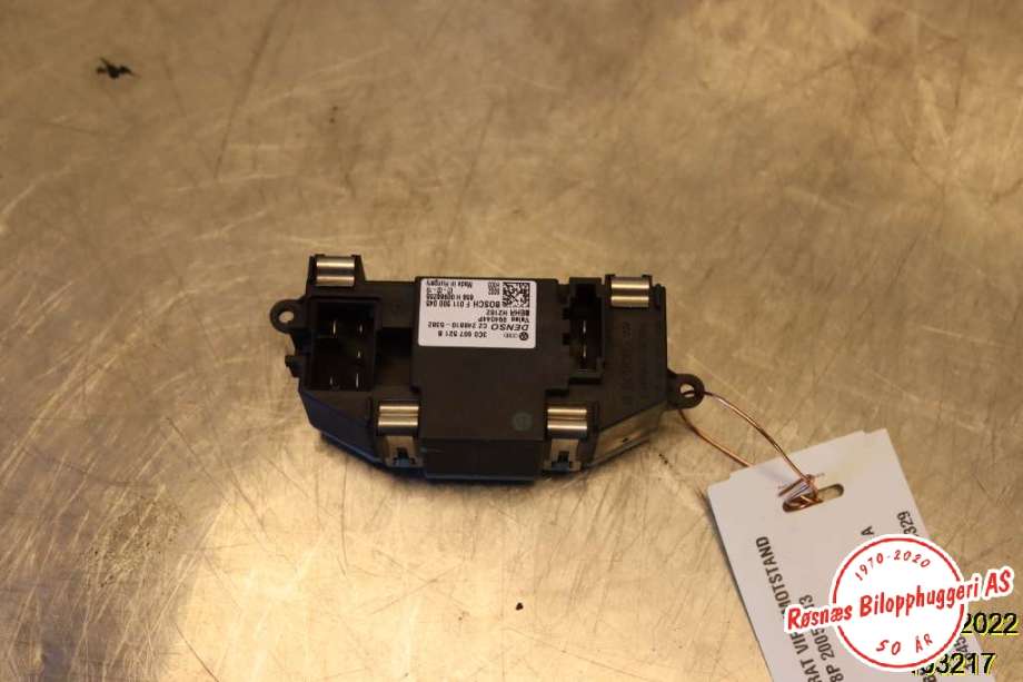 Varmeapparat motstand til Audi A3 2003-2008 (Type II, Fase 1)  (AUDI|3C0907521B|)