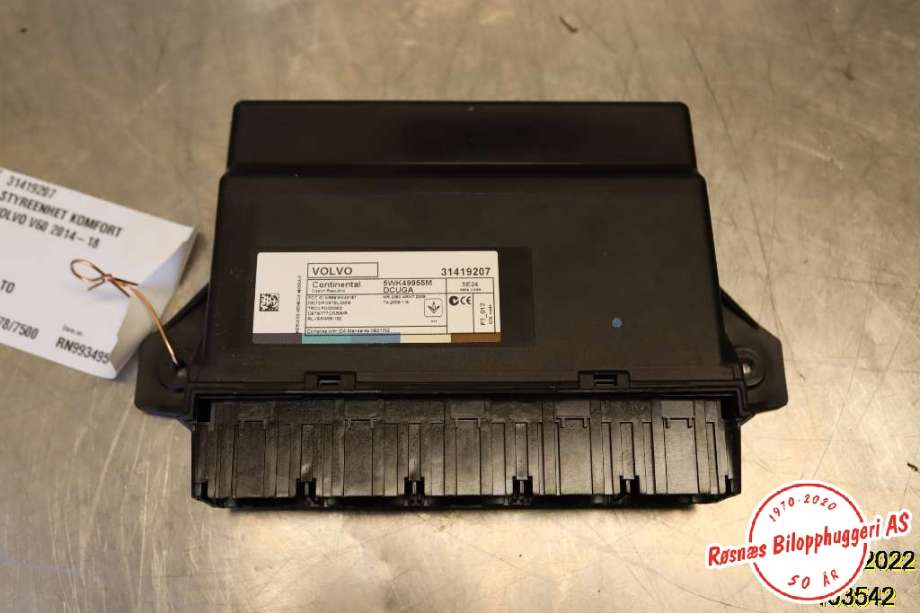 Styreenhet comfort (BCM) til Volvo V60/V60 CC, 2013-2018 (Type I, Fase 2)  (VOLVO|31419207)