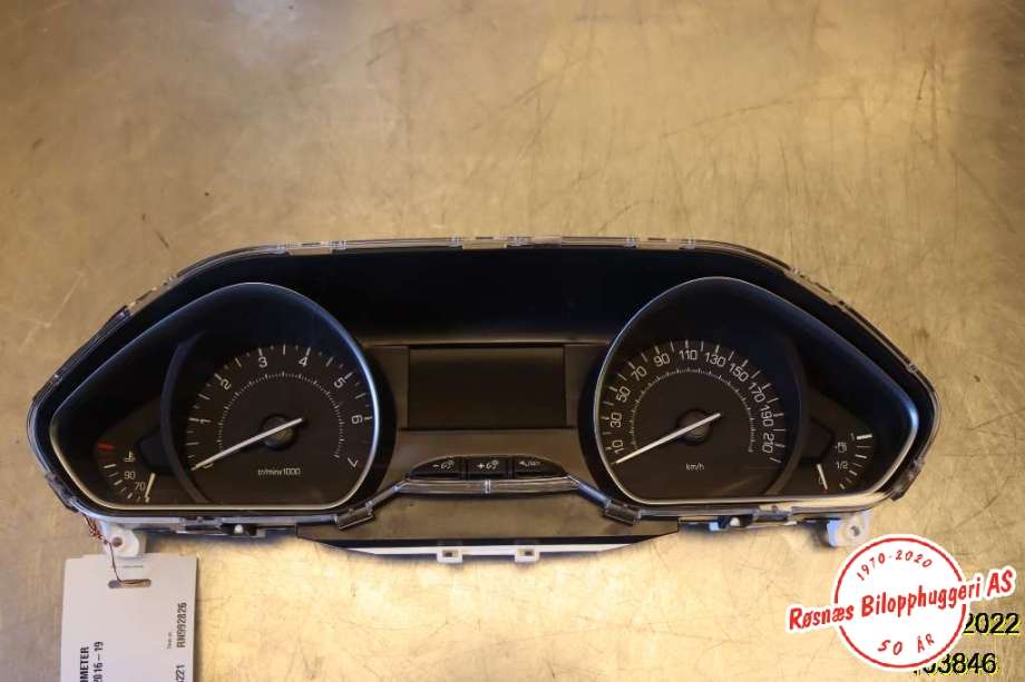 Speedometer til Peugeot 208, 2012-2019 (Type I)  (PEUGEOT|981384878001)