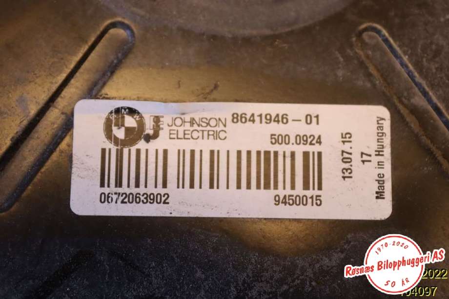 Kjølevifteblad til BMW 3-Serie 2012-2018 (F30/F31/F34) (F30/F31/F34) (BMW|8641946-01|)
