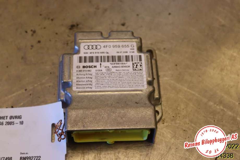Styreenhet diverse til Audi A6 2008-2011 (Type III, Fase 2) (C6) (C6) (AUDI||4F0959655G)