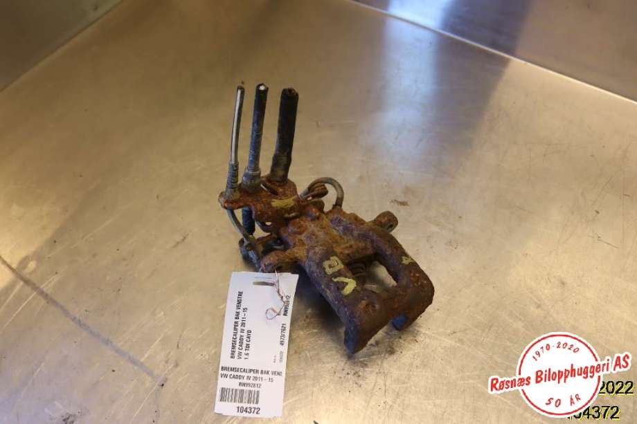 Bremsecaliper venstre bak til VW Caddy 2010-2015 (Type III, Fase 2) (VOLKSWAGEN|)