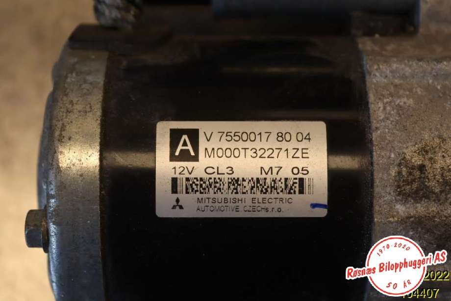 Starter til Peugeot 308 2007-2011 (Type I, Fase 1) (PEUGEOT|7550017 80 04|)