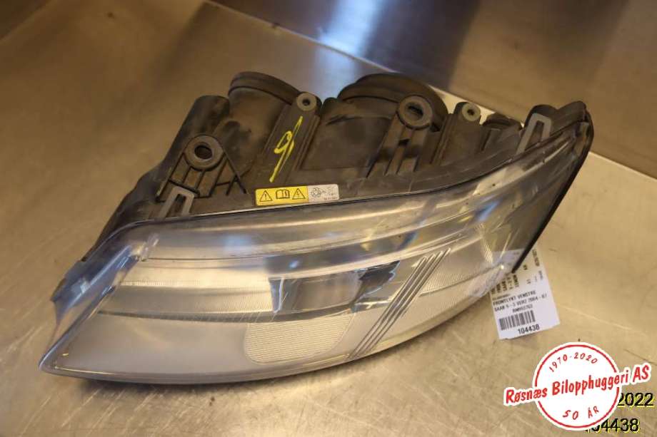 Frontlykt venstre xenon til Saab 9-3 2003-2007 (Type II, Fase 1)  (SAAB|1EL00838001|)