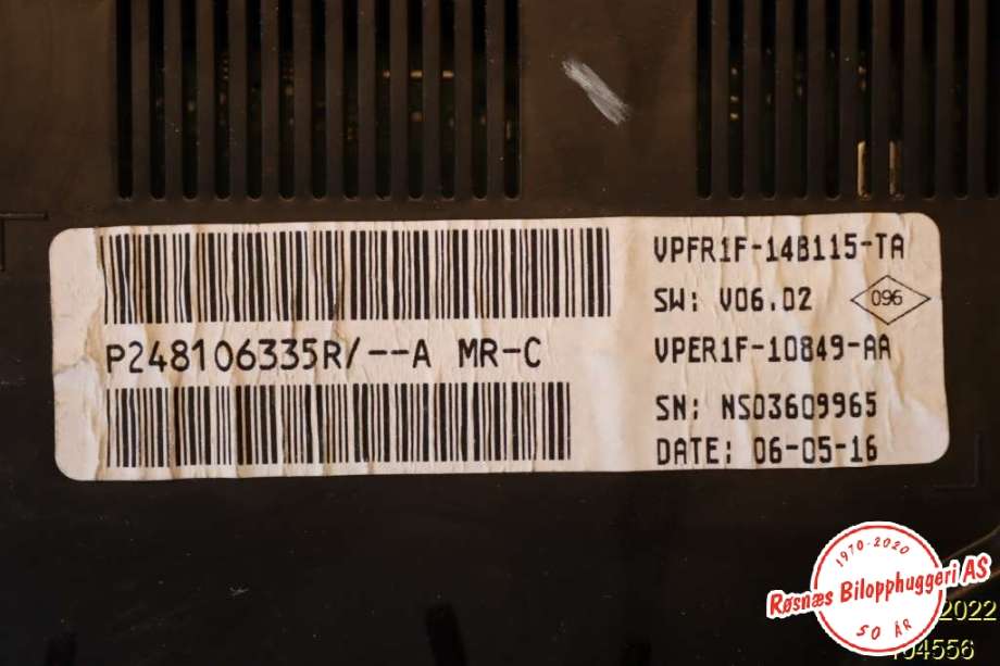 Speedometer til Renault Megane 2016-->> Type IV  (RENAULT|P248106335R|)