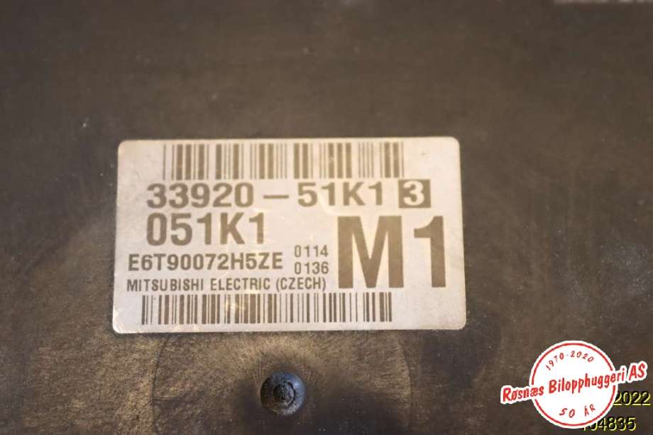 Styreenhet motor til Opel Agila 2008-2013  (OPEL|33920-51K1|)