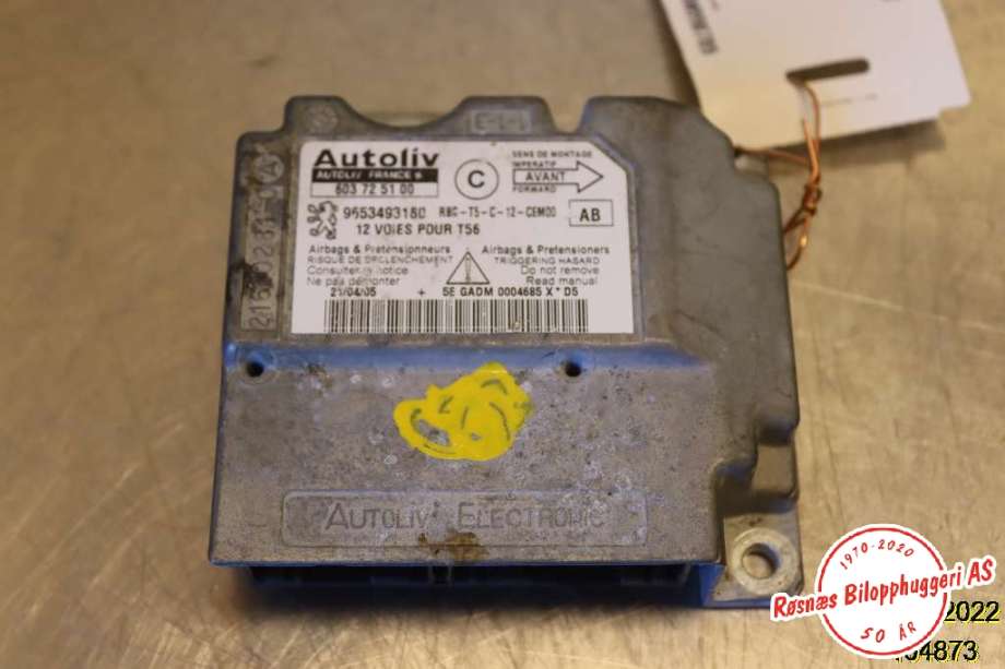 Airbag elektronikk til Peugeot 307, 2001-2004 (Fase 1)  (PEUGEOT|)