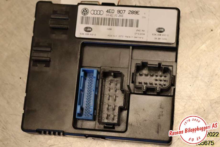 Styreenhet diverse til Audi A8 2003-2010 (Type II)  (AUDI|4E0 907 289E|)