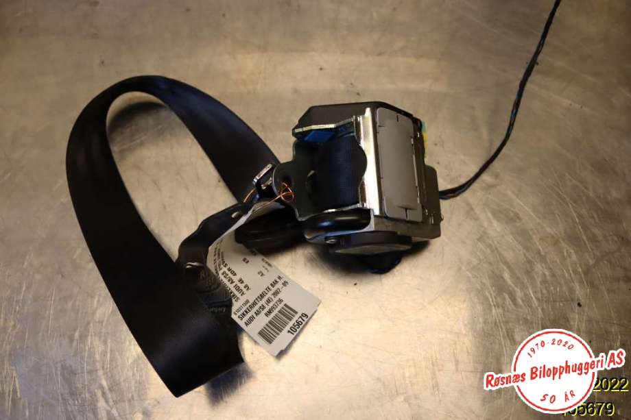Sikkerhetsbelte bak høyre til Audi A8, 2003-2010 (Type II) (AUDI|610311500)