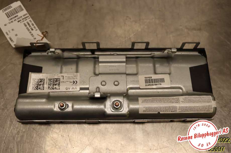 Airbag kne til Audi A3 2016-2020 (Type III, Fase 2) (AUDI|8V1 880 841 D|)