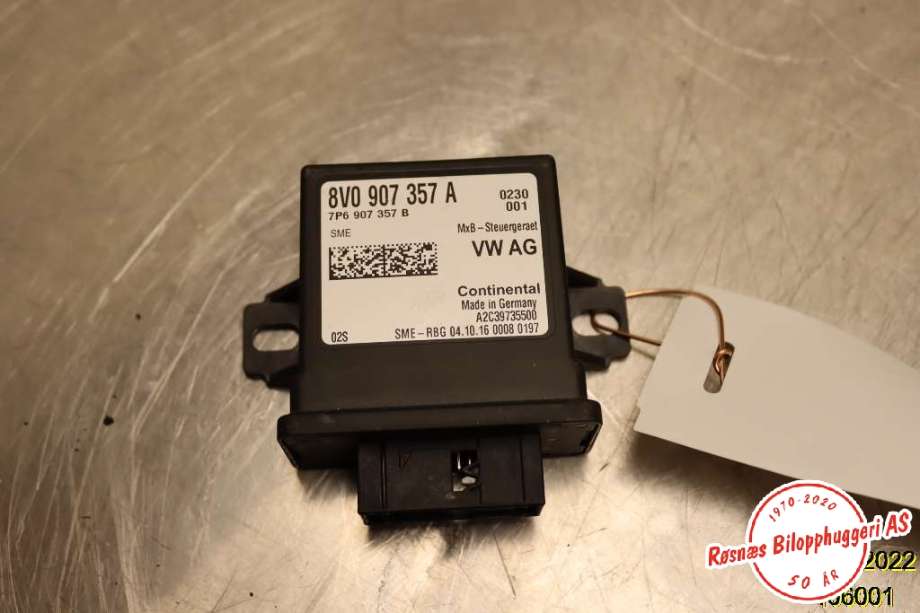 Styreenhet diverse til Audi A3, 2016-2020 (Type III, Fase 2)  (AUDI|8V0 907 357 A)