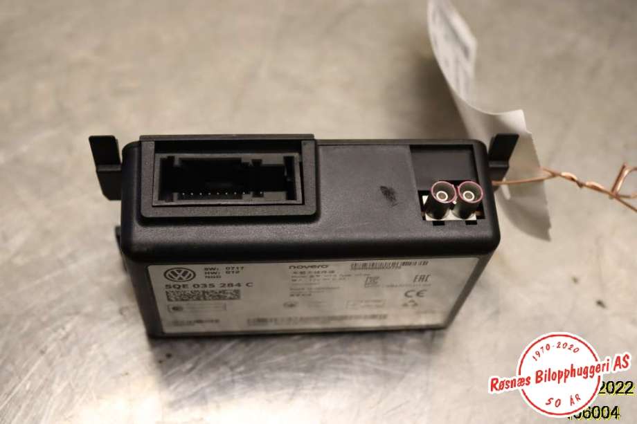 Styreenhet DAB til Audi A3 2016-2020 (Type III, Fase 2)  (AUDI|5QE 035 284 C|)