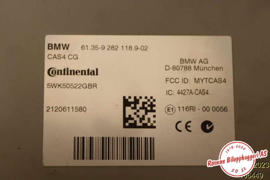 Styreenhet diverse til BMW X3 2010-2017 (F25) (F25) (BMW|35-9 282 118;61;9-02|)