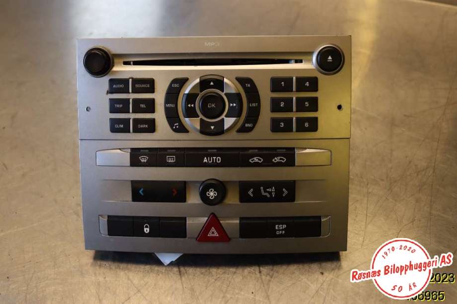 Bilstereo til Peugeot 407 2004-2010 (PEUGEOT|96 606 476 77|)