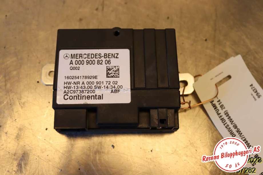 Styreenhet drivstoffpumpe til Mercedes Vito 2014-->> (W447) (W447) (MERCEDES|A 000 900 82 06|)
