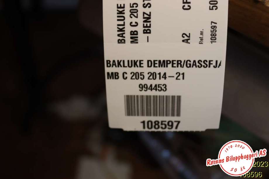 Bagasjerom teppe/gulvplate til Mercedes C-Klasse 2014-2018 (Fase 1) (W205) (W205) (MERCEDES|)