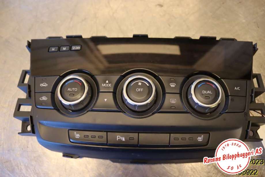 Varmeapparat betjening til Mazda 6, 2013-2015 (Type III, Fase 1)  (MAZDA|VPCALH-18C12-TD)