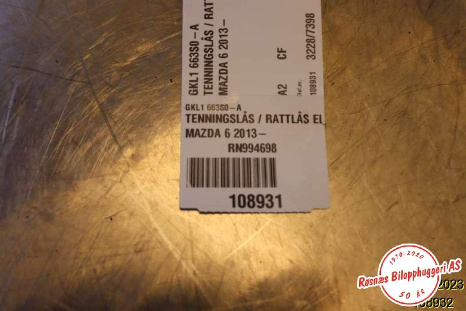 Styreenhet diverse til Mazda 6 2013-2015 (Type III, Fase 1)  (MAZDA|GKK167Y60C|)