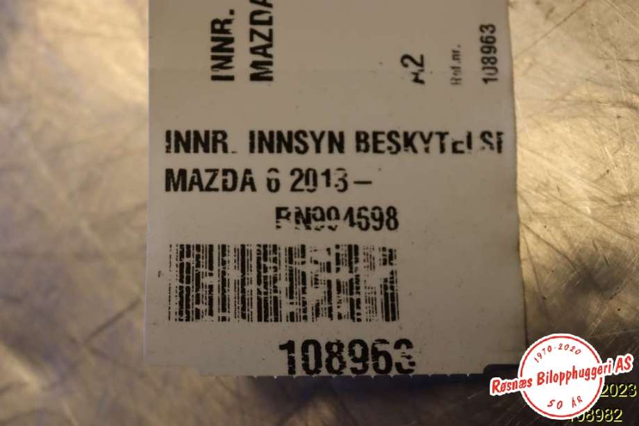 Speedometer til Mazda 6 2013-2015 (Type III, Fase 1) (MAZDA|)