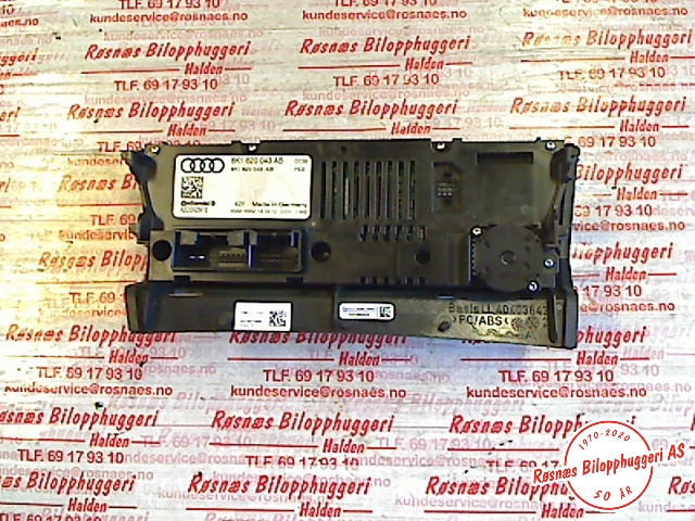 Varmeapparat betjening til Audi A4 2007-2014 (Type IV) (B8) (B8) (AUDI|8K1820043AB|)